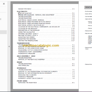 Manitou 160 ATJ REPAIR MANUAL