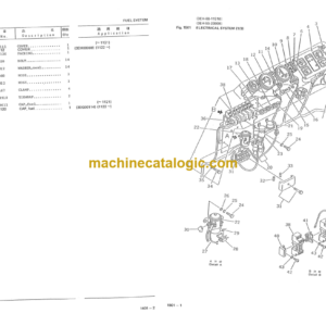 Komatsu FD400-2 Forklift Truck Parts Book