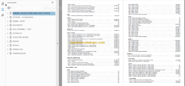 Manitou MT 1235 S S3 E2 Genuine Parts Catalogue