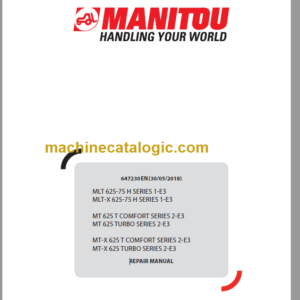 Manitou MT-X 625 TURBO SERIES 2-E3 Repair Manual