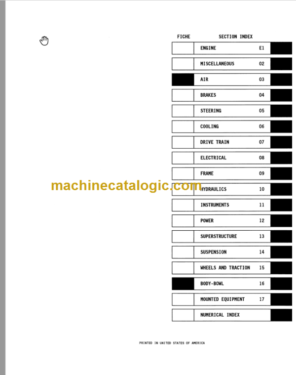 Komatsu 850 Motor Grader Parts Book