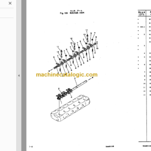 Komatsu D66S-1 Dozer Shovel Parts Book