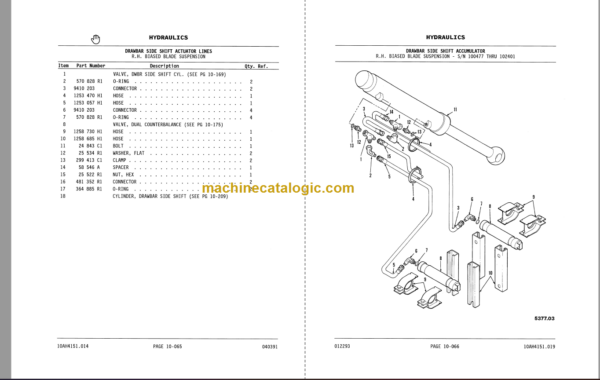 Komatsu 850 Motor Grader Parts Book