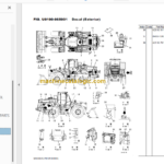 Komatsu WA380-3 SAA6D107E-3 Parts Book