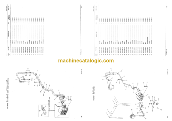 Komatsu PC180LC-3K PC180LLC-3K PC180NLC-3K Hydraulic Excavator Parts Book