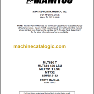 Manitou MT 732 SERIES B-E2 Parts Manual