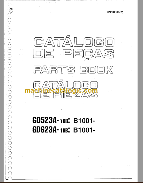 Komatsu GD523A-1DB GD523A-1DB Parts Book