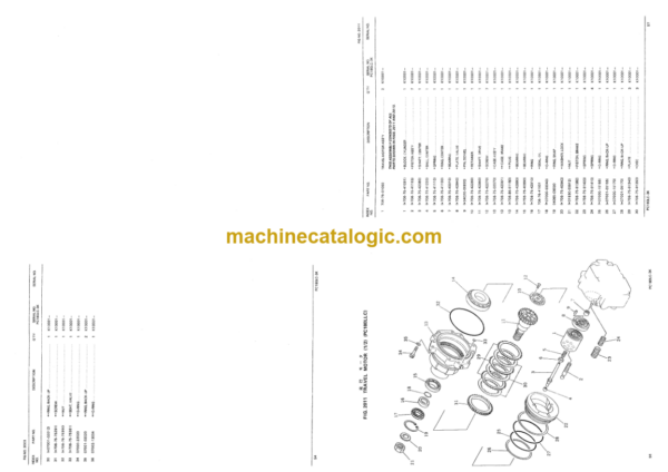 Komatsu PC180LC-3K PC180LLC-3K PC180NLC-3K Hydraulic Excavator Parts Book