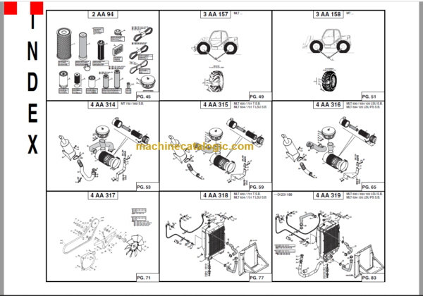 Manitou MT 732 SERIES B-E2 Parts Manual