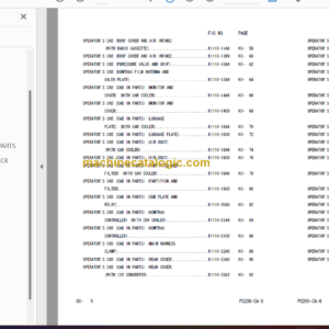 Komatsu PC200-8A Engine Parts Book