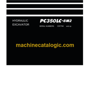 Komatsu PC350LC-8M2 Hydraulic Excavator Parts Book