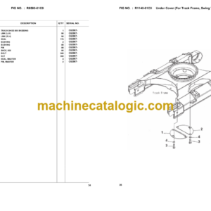 Komatsu PC200-8 Swing Yarder Hydraulic Excavator Parts Book