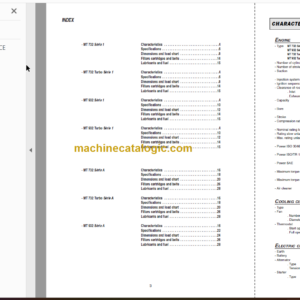 Manitou MT 732 Turbo Série 1 Repair Manual