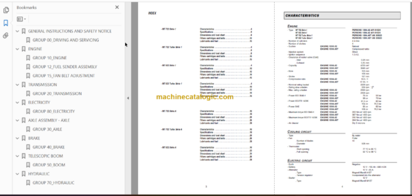 Manitou MT 732 Turbo Série 1 Repair Manual