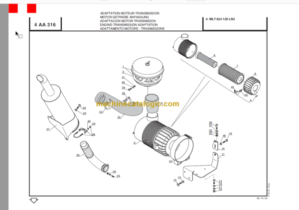 Manitou MT 732 SERIES B-E2 Parts Manual