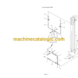 Komatsu FB20 FB25-3 FB20G FB25G-3 FB20GH FB25GH-3 FB20L FB25L-3 Forklift Truck Parts Book