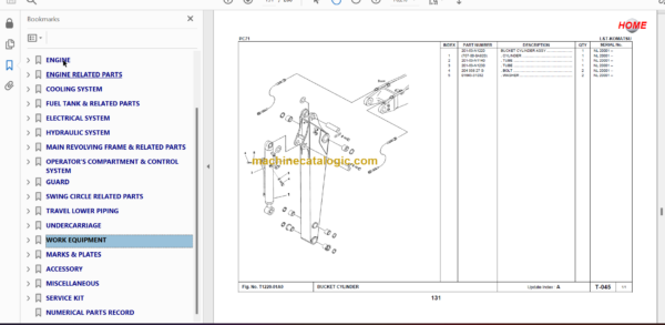 Komatsu PC71 Spare Parts Catalogue