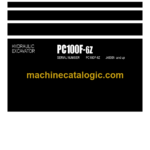 Komatsu PC100F-6Z Hydraulic Excavator Parts Book