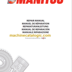 Manitou MT 1745 HSL Turbo ULTRA Série 2-E2 Repair Manual