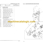 Komatsu H20 Gasoline Engine Parts Book