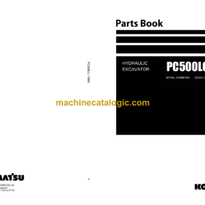 Komatsu PC500LC-10M0 Hydraulic Excavator Parts Book