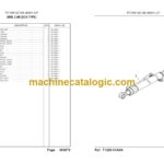 Komatsu PC100F-6Z Hydraulic Excavator Parts Book