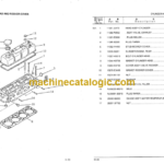 Komatsu H20 Gasoline Engine Parts Book