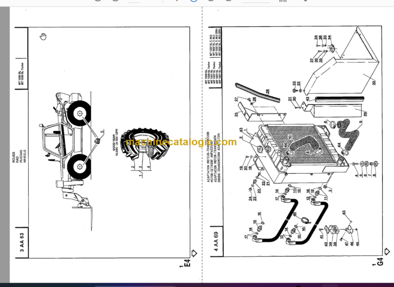 Manitou MT 1330 Parts Catalogue
