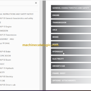 Manitou MT-X 625 T COMFORT Repair Manual