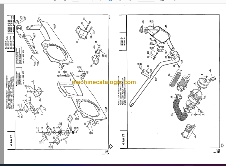 Manitou MT 1330 Parts Catalogue