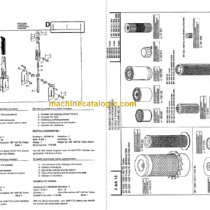 Manitou MT 1337 Parts Catalogue