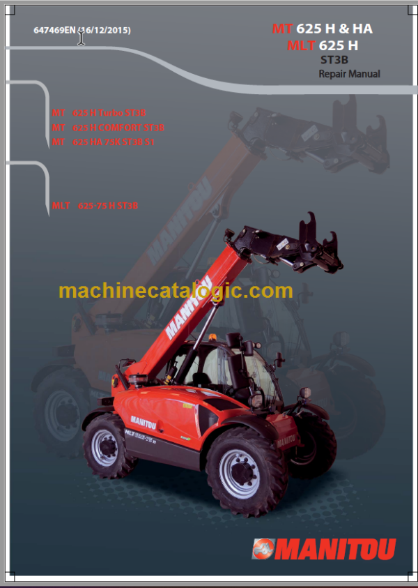 Manitou MT 625 HA 75K ST3B S1 Repair Manual