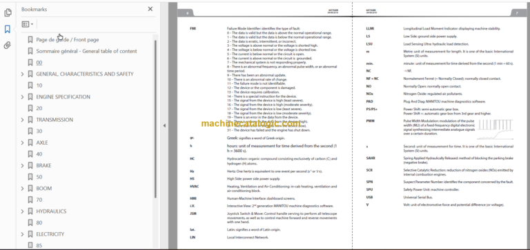 Manitou MT 420 H ST5 S1 Repair Manual