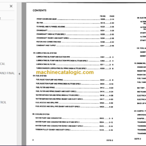 Komatsu D37E-2 D37P-2 Bulldozer Parts Book