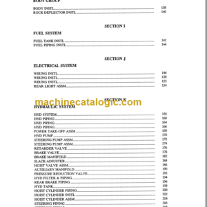 Komatsu 140M Dump Truck Parts Book