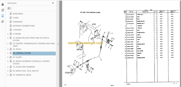 Komatsu D37E-2 D37P-2 Bulldozer Parts Book