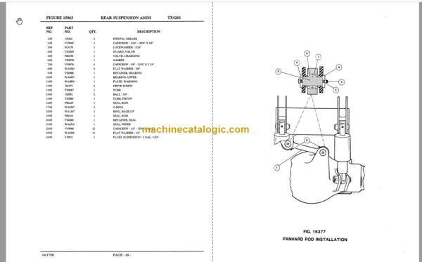 Komatsu 140M Dump Truck Parts Book