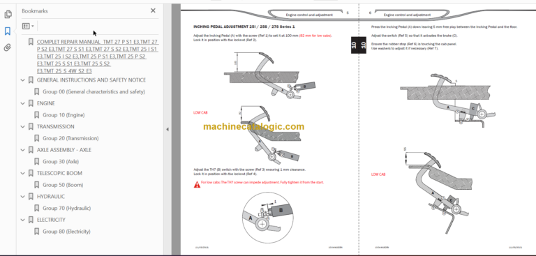Manitou TMT 27S REPAIR MANUAL