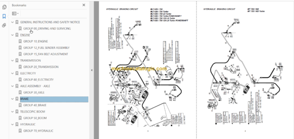 Manitou MT 732 Turbo Série 1 Repair Manual