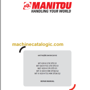 Manitou MT-X 420 H ST3A S2 Repair Manual