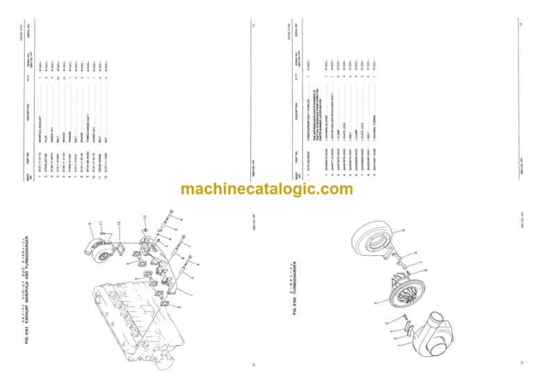 Komatsu GD611R-1 HD521R-1 Motor Grader Parts Book