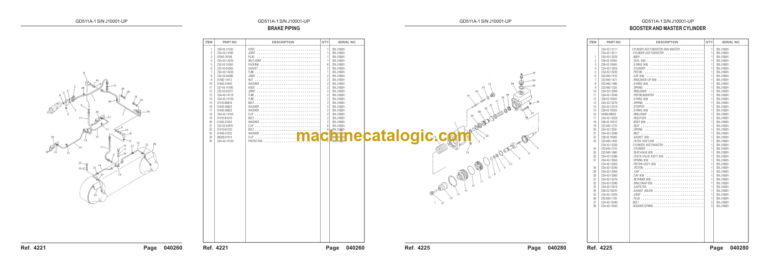 Komatsu S6D95L-1L SN 169575-UP Parts Book