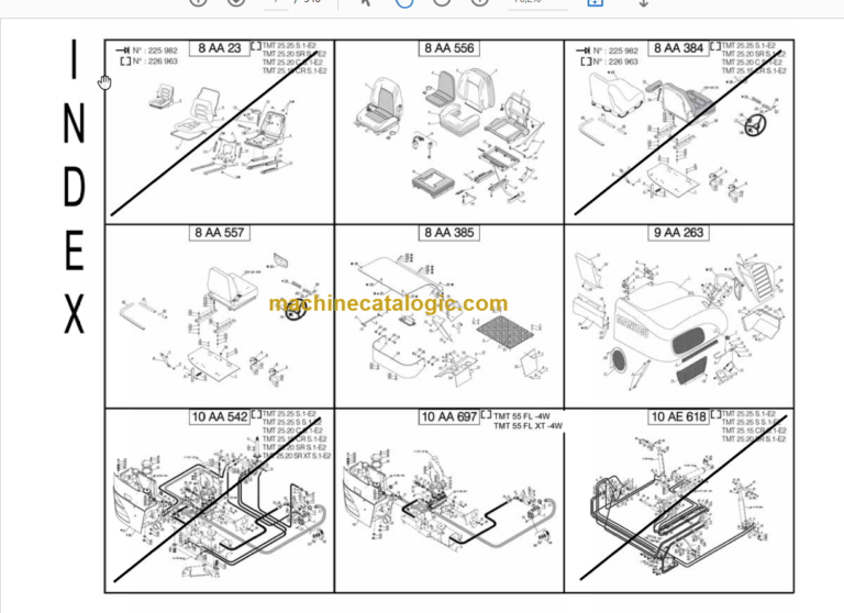 Manitou TMT55 FL 4W S 1-E2 PARTS MANUAL