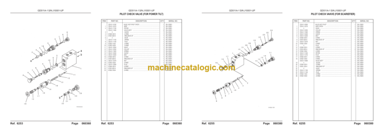 Komatsu S6D95L-1L SN 169575-UP Parts Book