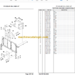 Komatsu PC1250-8R Hydraulic Excavator Parts Book