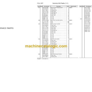 Komatsu PC88MR-11 Hydraulic Excavator Parts Book