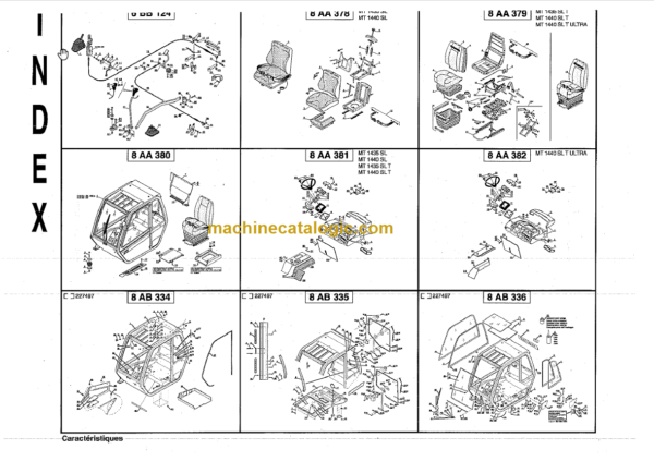 Manitou MT 1435 1440SL Series (Turbo) Series 3-E2 Parts Catalogue