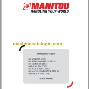 Manitou MT-X 625 H 75K ST3A Repair Manual