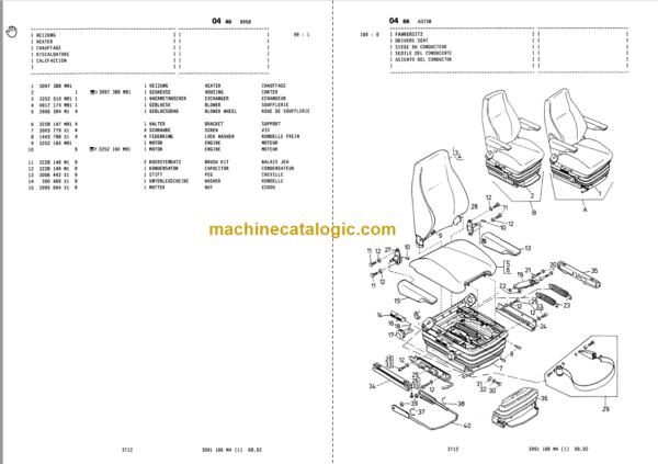 Komatsu 20E Parts Book