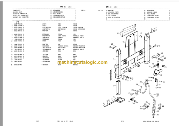 Komatsu 20E Parts Book